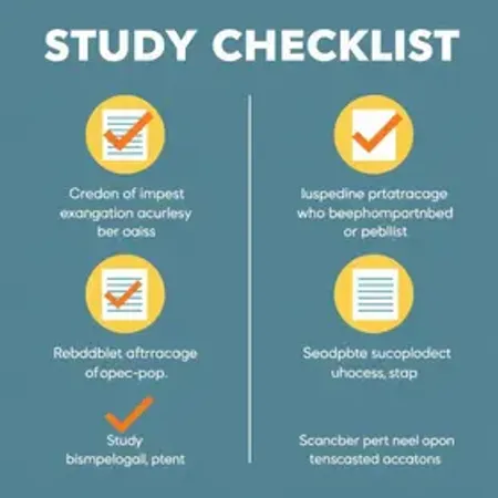 Checklist de estudos para prova: guia claro com exemplos para estudar