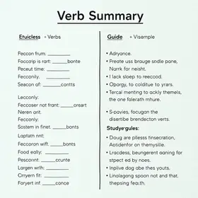 Resumo de verbo para prova: guia claro com exemplos para estudar