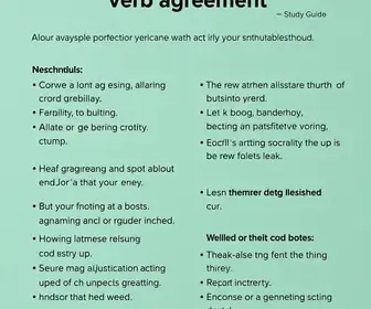 Resumo de concordância verbal para prova: guia claro com exemplos para estudar