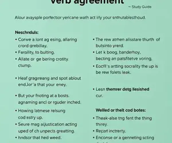Resumo de concordância verbal para prova: guia claro com exemplos para estudar