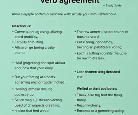 Resumo de concordância verbal para prova: guia claro com exemplos para estudar