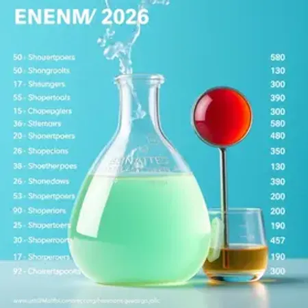 Química no Enem 2026: saiba quais são os conteúdos mais cobrados
