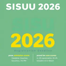 Sisu+ 2026: MEC divulga primeiras notas de corte parciais; inscrições seguem até 19 de junho