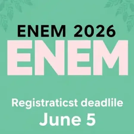 Enem 2026: inscrições vão até 5 de junho