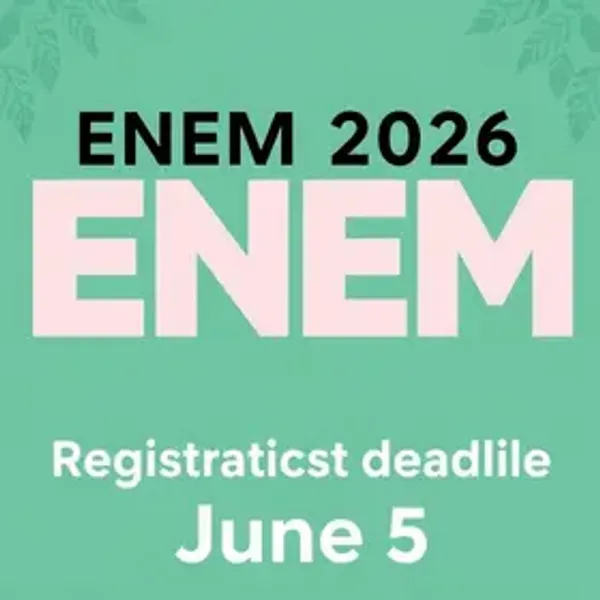 Enem 2026: inscrições vão até 5 de junho