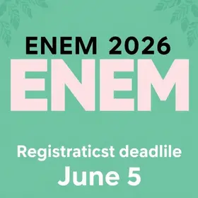 Enem 2026: inscrições vão até 5 de junho